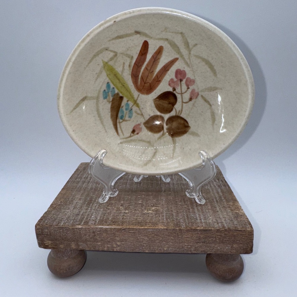 Red Wing Bob White Hand Painted Bowl 323 Vintage Mid Century Modern USA